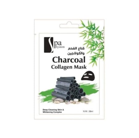 سبا سيستم قناع للوجه بالفحم والكولاجين 28 مل F