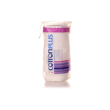 قطن تجميل ايطالي ٥٠ حبة Cotton Plus Dischetti