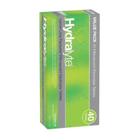 هيدرالايت أقراص فوارة بنكهه  ليمون وليمون أخضر، 40 قرص