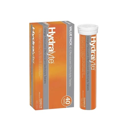 هيدرالايت أقراص فوارة بنكهه  البرتقال 40 قرص