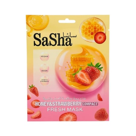 ساشا قناع وجه بخلاصة العسل والفراولة