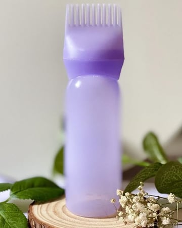 علبة توزيع الزيت الشعر مشط وموزع للزيت