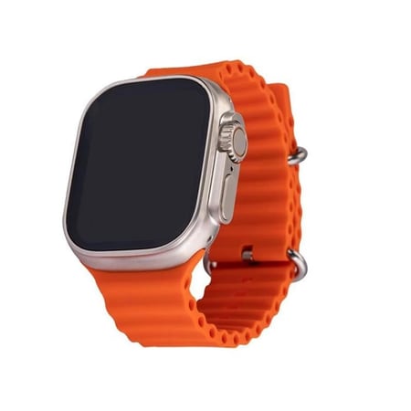 ساعة ذكية شبيهة أبل الترا (Mega Ultra) شاشة كاملة تدعم المكالمات