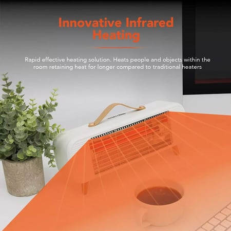 دفاية مكتب صغيرة بالأشعة تحت الحمراء (تدفئة شخصية فورية وموفرة للطاقة)