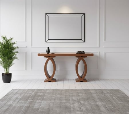 طاولة مدخل كونسول بتصميم منحني فاخر