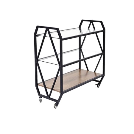 عربة تقديم فاخرة بتصميم عصري – مستويين