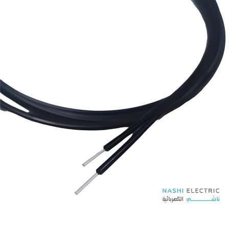 الفنار سلك الياف ضوئية اسود بالمتر