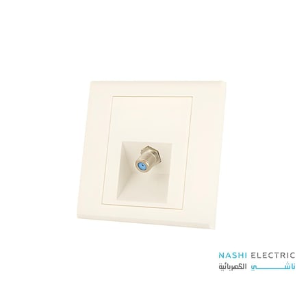 فيش دش كواترك أبيض أنيق مع ضمان 25 سنة