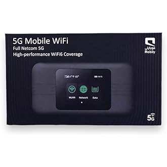 موبايلي راوتر متنقل 5G سويلينك بطارية بسعة 5000 ملي امبير SRT875 - اسود