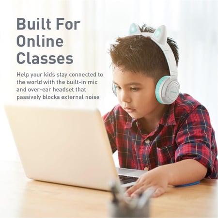 بروميت باندا  سماعة رأس لاسلكية  للاطفال لون - Panda.Aqua