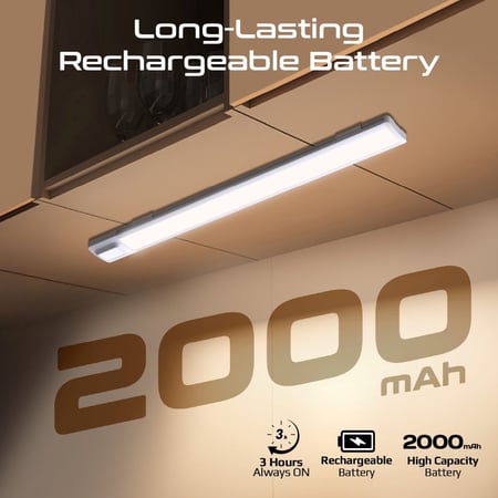 بروميت لوحة إضاءة LED ذكية بمستشعر حركة وشحن USB-C مقاس 40 سم - Lumia-40