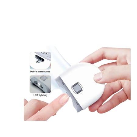 دينكس مقص اظافر الكتروني محمول 300 ملي امبير ابيض - DX3710