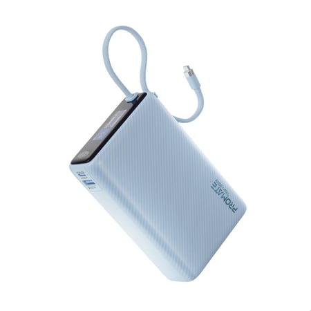 بروميت باور بانك بسعة 20,000 مللي أمبير وقوة 35 واط مع كابل USB-C مدمج Titan-35W