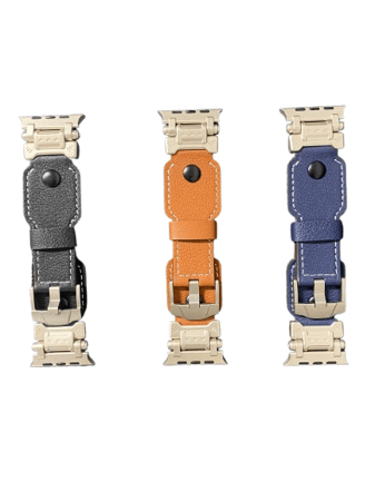 سوار ساعة جلد مقاس 49