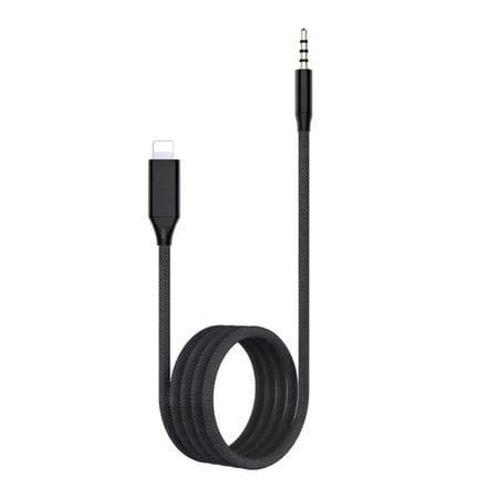 شابلاين وصلة الصوت من لايتنينج الى AUX بطول 1M متر اسود - CA16