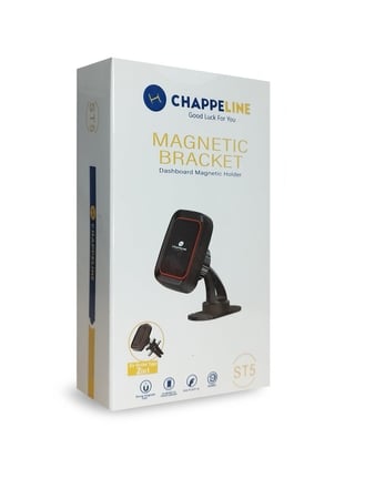 شابي لاين حامل هاتف مغناطيسي للسيارة اسود - ST5