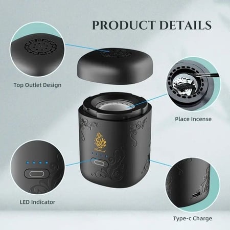 مبخرة الكترونية  صغيرة محمولة - MARAKOKO