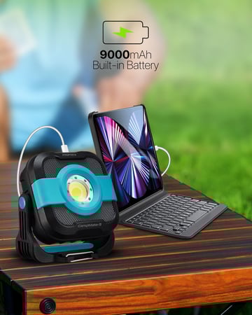 بروميت اضاءة للتخييم وبطارية متنقلة 9000 مللي امبير-CampMate-3