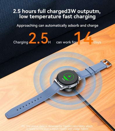 يسيدو شاحن ساعة مغناطيسي لاجهزة سامسونج تايب سي اسود-CA162