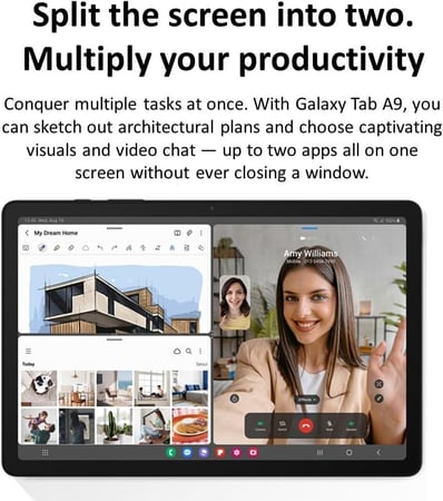 سامسونج تاب ايه 9 رام 4جيجا ذاكرة 64 جيجا واي فاي فضي -sm-x110