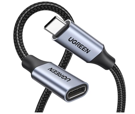 كابل تمديد يوجرين USB-C ذكر إلى أنثى بطول 1 متر - شحن سريع 100W وسرعة