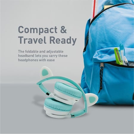 بروميت باندا  سماعة رأس لاسلكية  للاطفال لون - Panda.Aqua