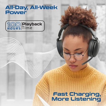 بروميت سماعات رأس لاسلكية بتقنية إلغاء الضوضاء الهجين - Serene-2