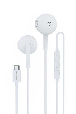 موجامكس سماعة اذن سلكية تايب سي ابيض - MXEP04