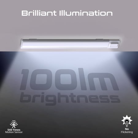 بروميت لوحة إضاءة LED ذكية بمستشعر حركة وشحن USB-C مقاس 40 سم - Lumia-40