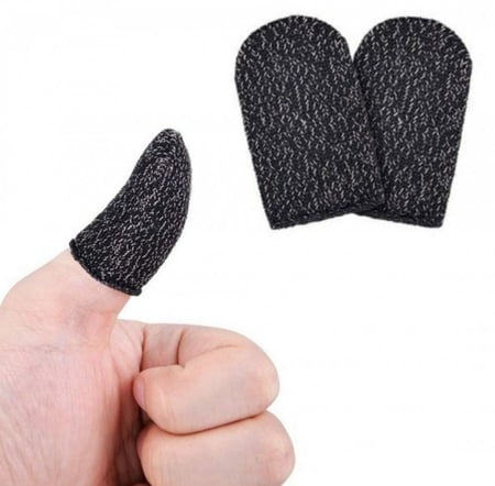 قماش اصابع لعبة ببجي-اسود