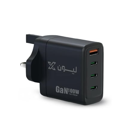 ليون اكس شاحن جداري 4 منافذ 100 واط - LX100W