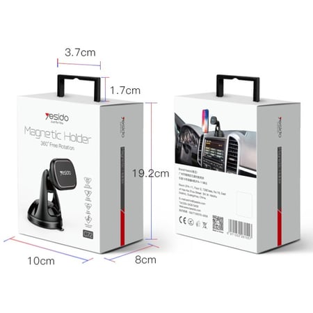 يسيدو حامل جوال مغناطيسي للسيارة دوران 360 درجة اسود-C72