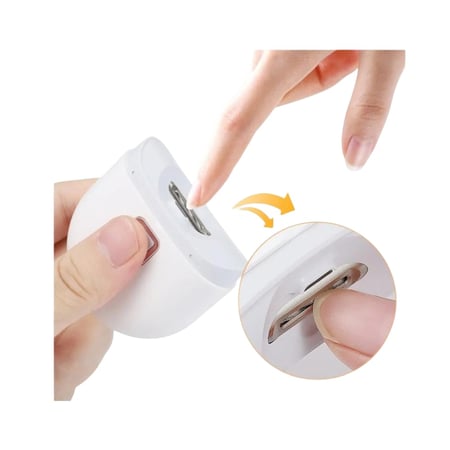 دينكس مقص اظافر الكتروني محمول 300 ملي امبير ابيض - DX3710