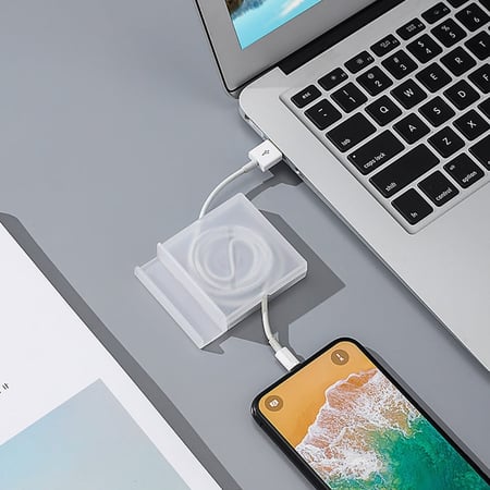 حامل اسلاك منظم اسلاك شحن الجوالات بشكل انيق وعملي AAA176