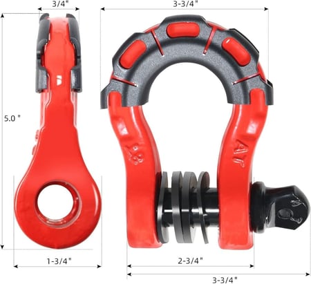 حلقة سحب واير متينة بسعة 8 طن للونش وأحبال السحب