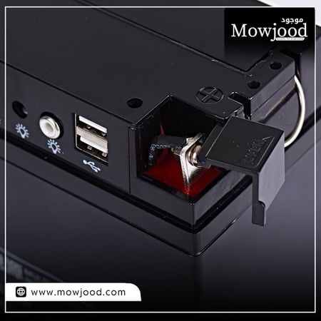 بطارية متنقلة متعددة الوظائف 17 أمبير مع مصابيح تخييم وشحن سيارة