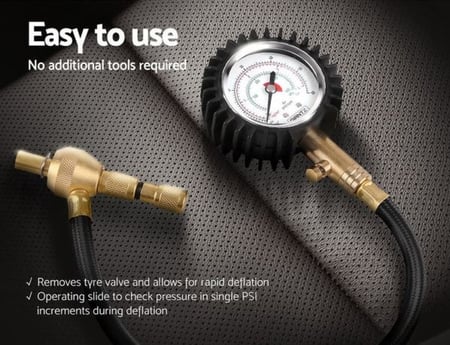 عيار هواء كفرات مع بلف لتنسيم ومعايرة ضغط الهواء بسهولة معيار هواء