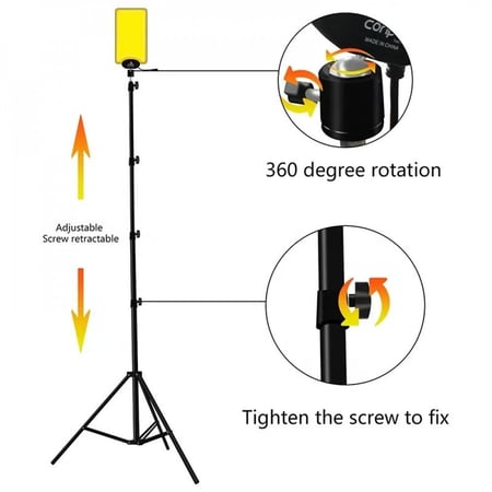 لمبة سنارة لونين مع قاعدة ثلاثية وشنطة AAA011