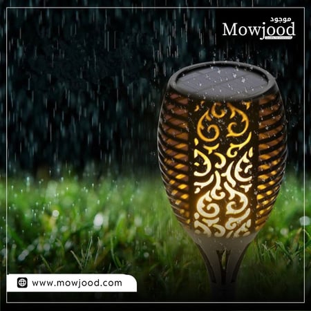 لمبة لهب الطاقة الشمسية إضاءة النار الراقصة مقاوم للماء للاستخدام الخا