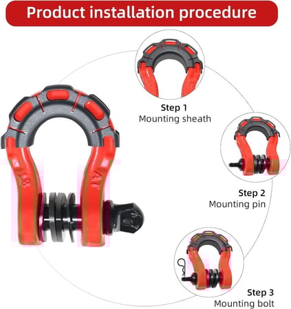 حلقة سحب واير متينة بسعة 8 طن للونش وأحبال السحب