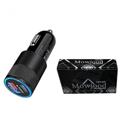 شاحن سيارة مدخل ولاعة تايب سي ومنفذ شحن USB سريع AAA069