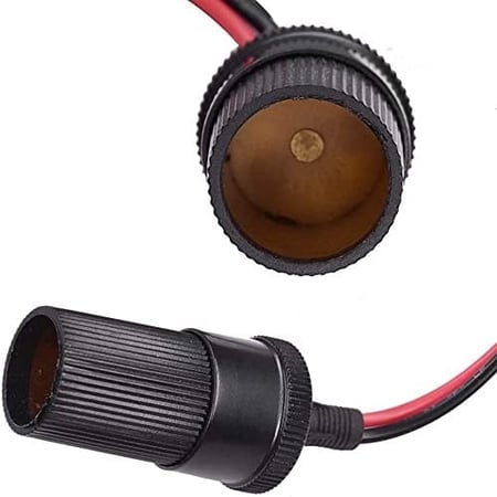 محول من البطارية الى مدخل ولاعة او مقبس توصيل 12 فولت مع مشبك بطارية ا