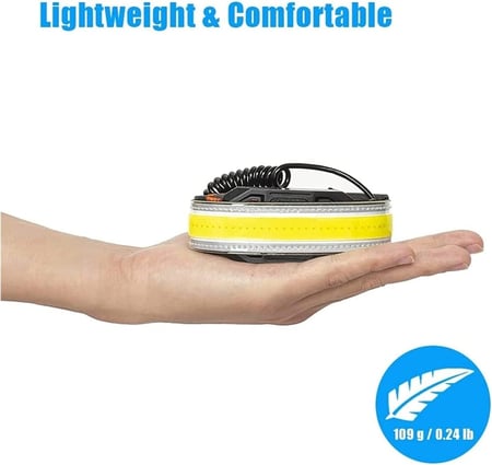 كشاف إضاءة رأس LED قوي ومتعدد الوظائف للدراجات الهوائية مع إضاءة خلفية