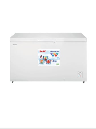 فريزر افقي بيسك - 14.8 قدم - 420 لتر - ابيض - موديل BCF-H420LDW