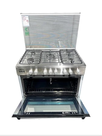 فرن غاز جي في سي برو - 60*90 سم - 5 عيون - موديل GVCO-6090-EG-1