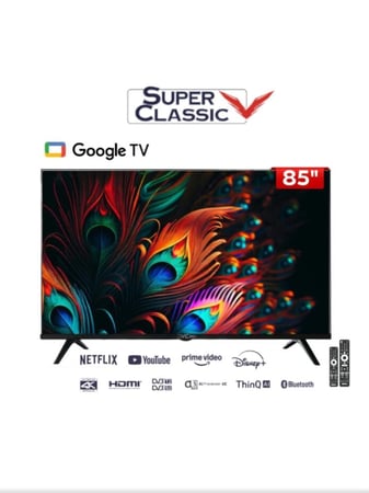 شاشة سوبر كلاسيك 85 بوصة 4K UHD سمارت Google TV موديل SPCTV-85GO