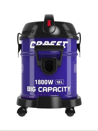 مكنسة برميل كرافت 18 لتر 1800 واط ازرق - CDVC18L1800WM