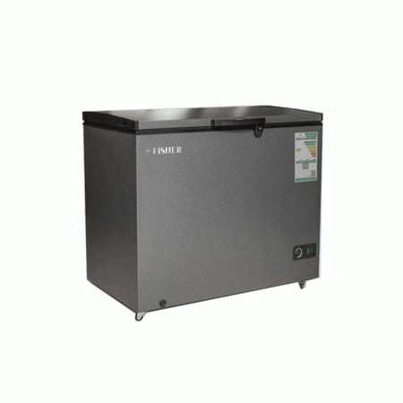 فريزر سطحي فيشر 10 قدم فضي