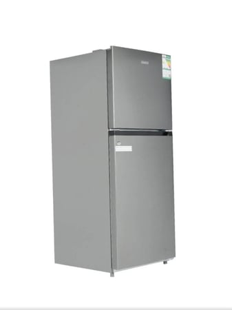بيسك ثلاجة بابين، مقاس 10.2 قدم ، 290 لتر، استيل - BRD-HM380DS