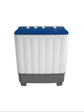 غسالة هيتاشي حوضين 12 كيلو ابيض بغطاء ازرق صناعة تايلاندية - LTT12JWT